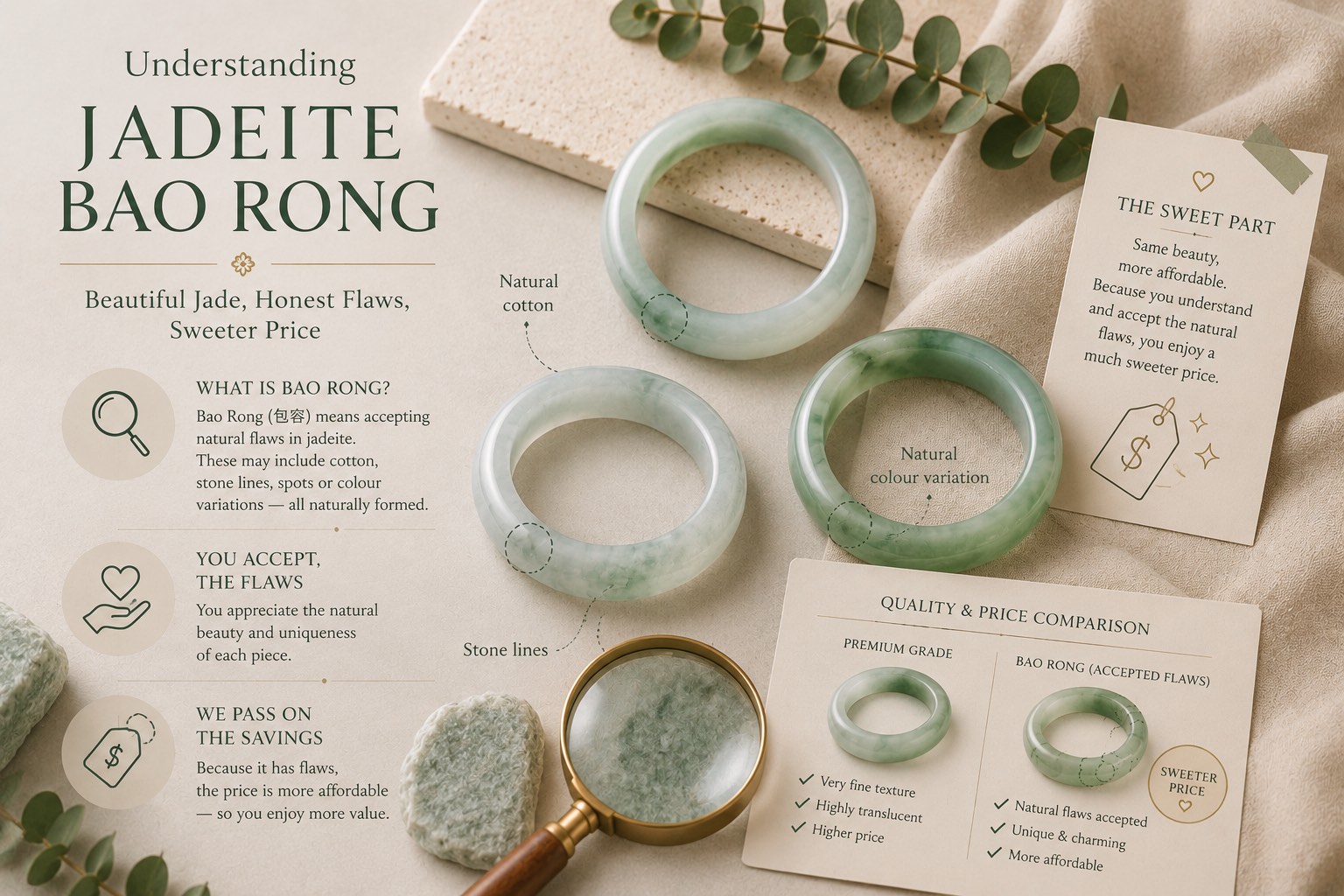 包容: Why Jade With Natural Inclusions Costs Less (and Is Still 100% Real)